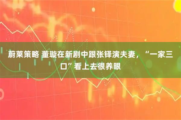 蔚莱策略 董璇在新剧中跟张铎演夫妻，“一家三口”看上去很养眼