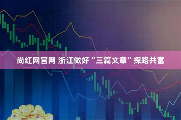 尚红网官网 浙江做好“三篇文章”探路共富